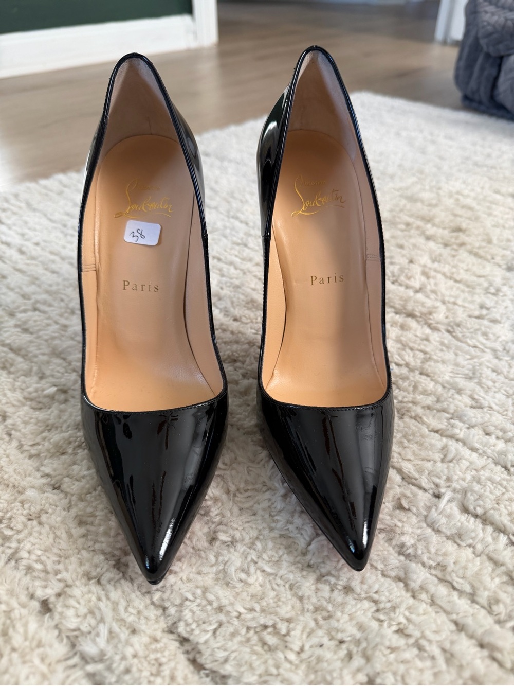 Christian Louboutin “So Kate 120” Black Patent Leather Pointed-Toe Pumps